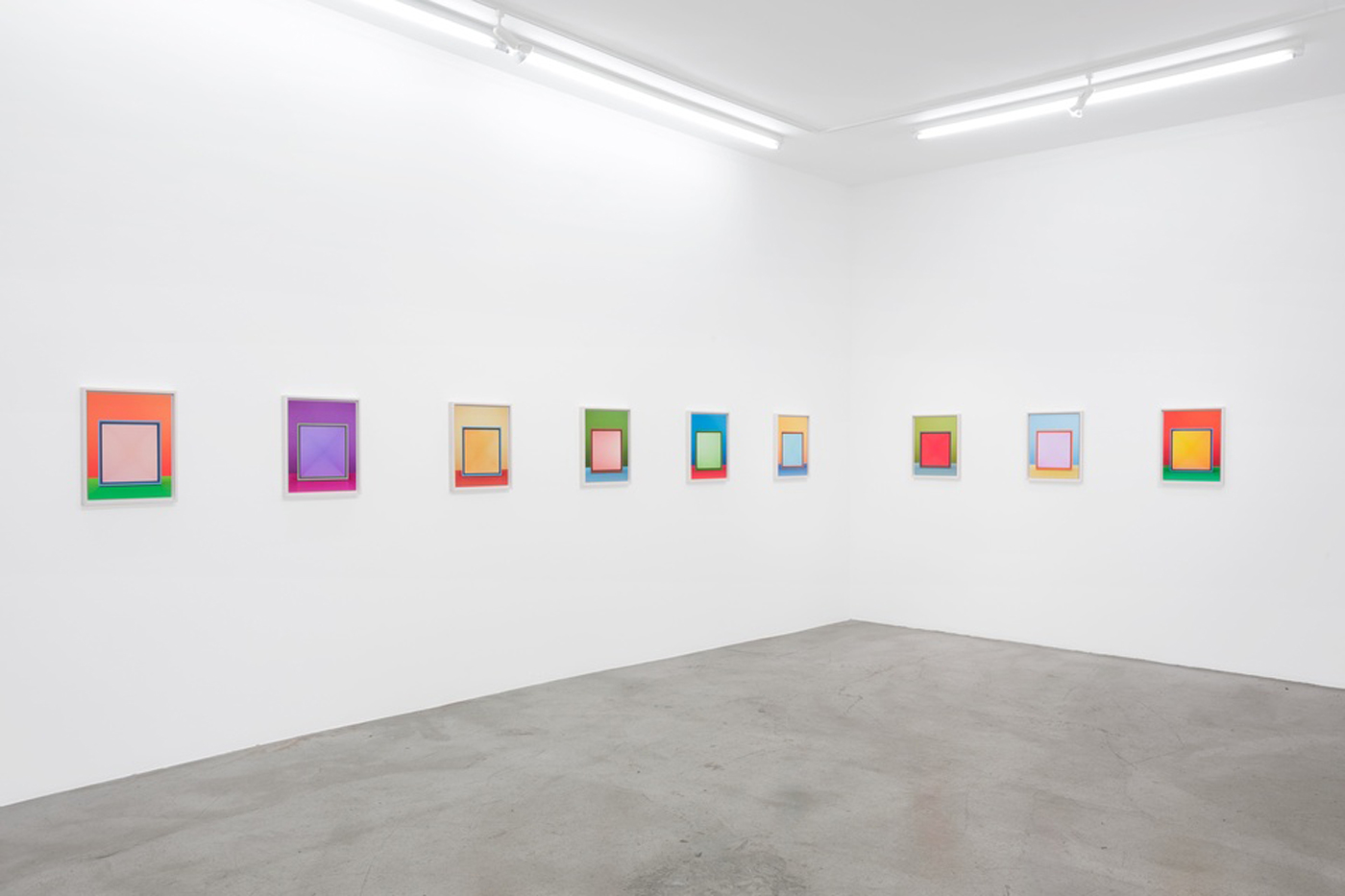 Jessica Eaton: Iterations (II), art exhibit @ M+B Gallery // photo source: mbart.com