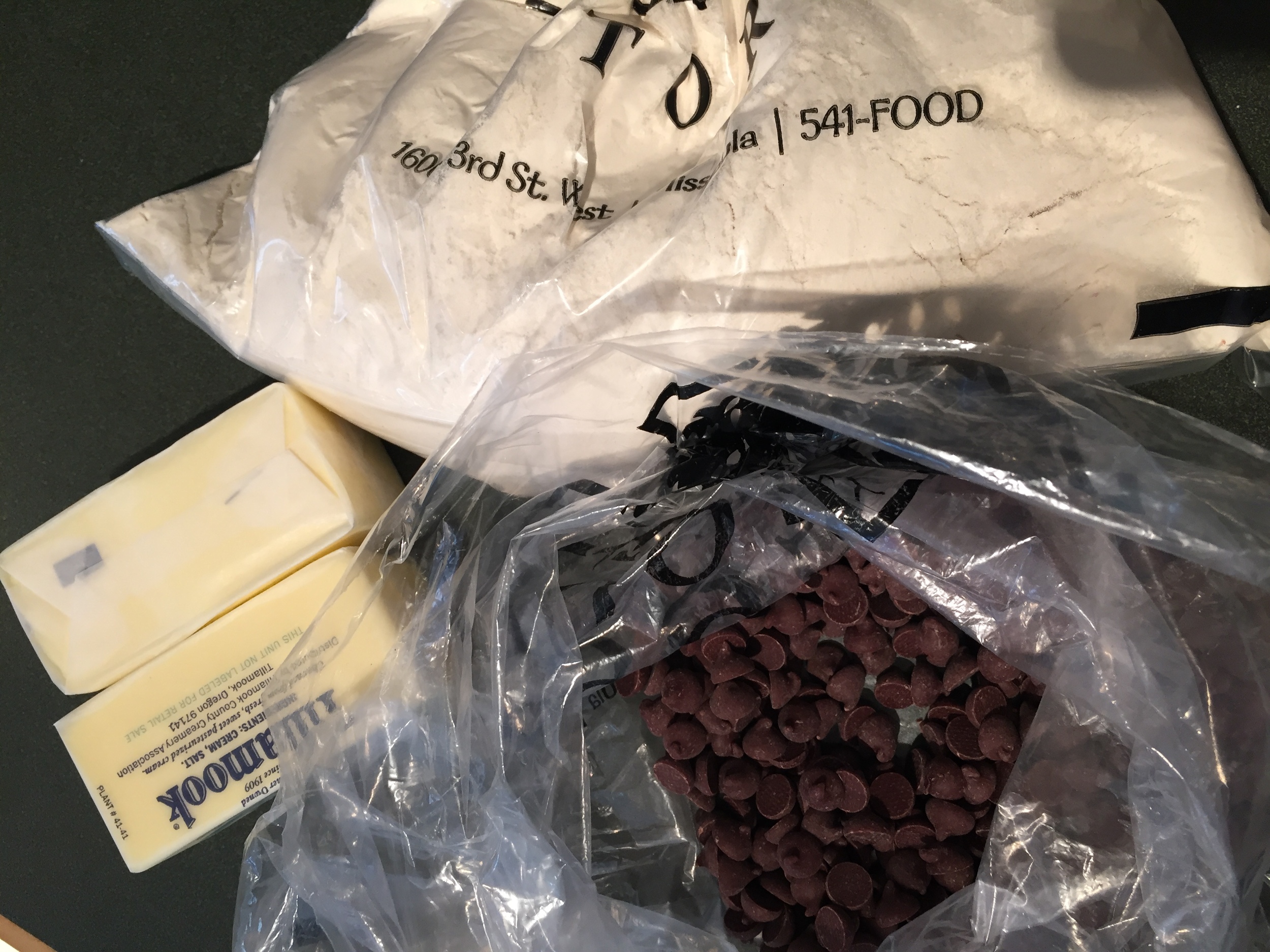 Cookie ingredients await!
