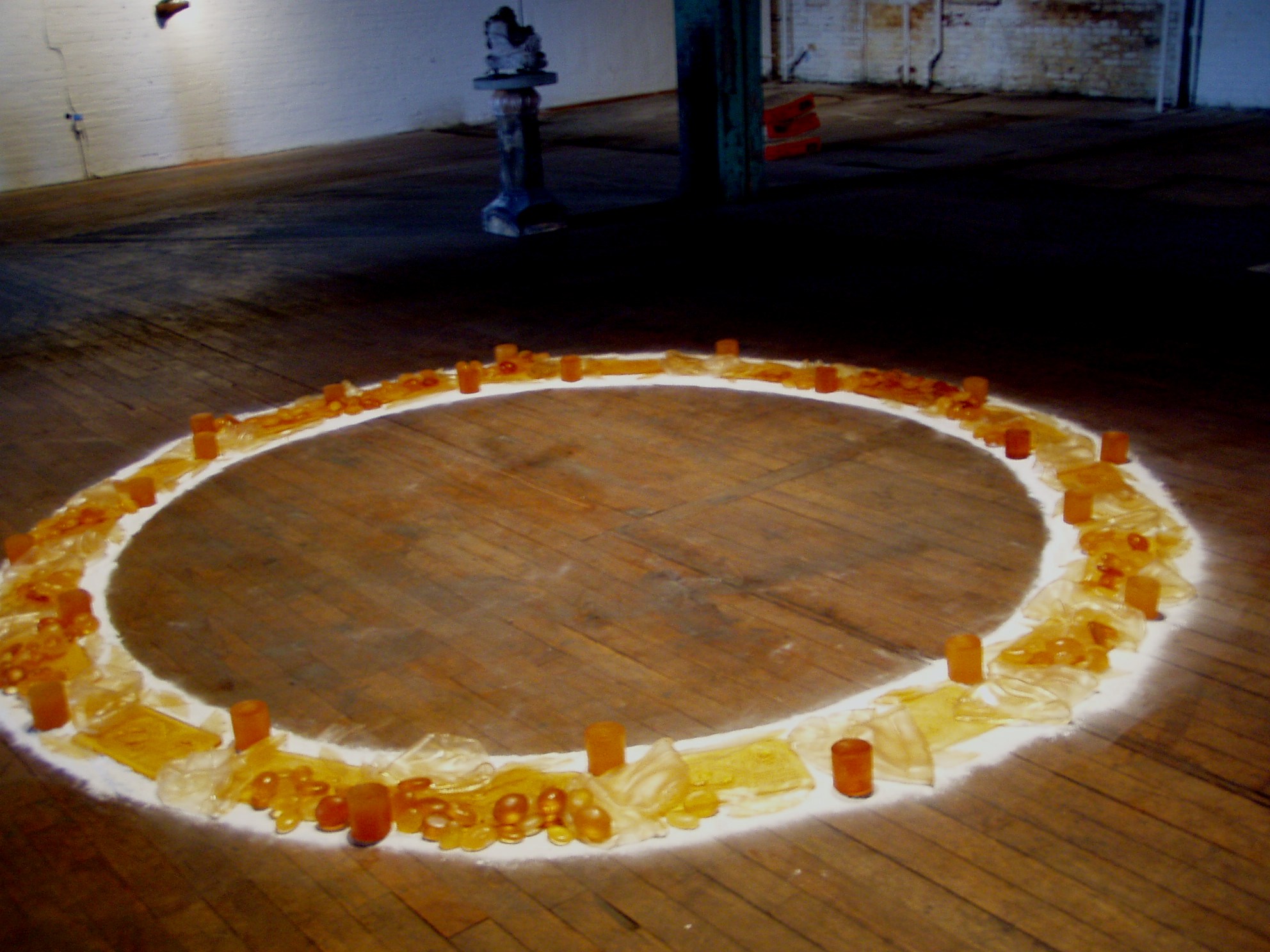 "Circle", cast rubber, 2003