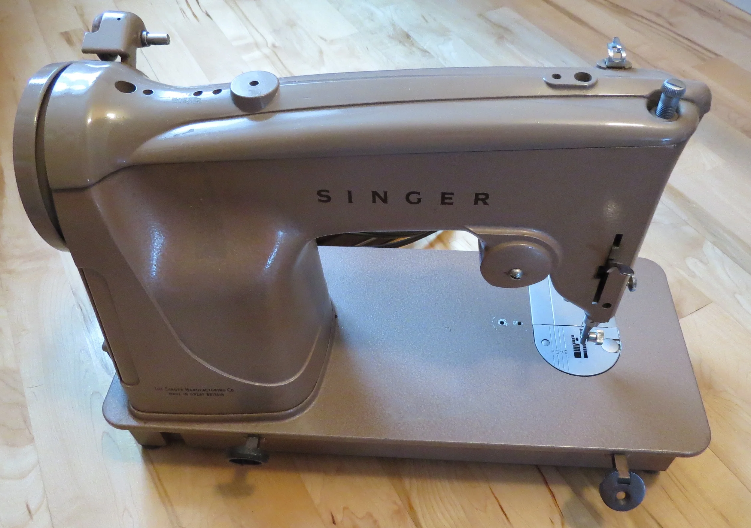 Grandmother's sewing machine, which I just received last week. I'm grateful to have it.