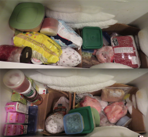 We definitely continued to make a dent in the contents of our freezer over the last two months. Slow and steady I guess.