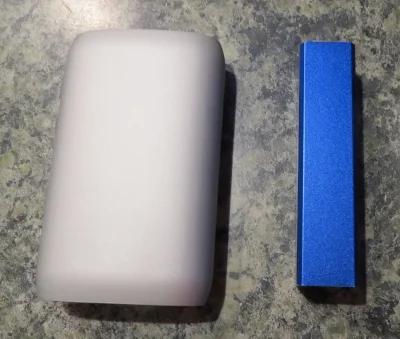 These didn't cost me much. The mega battery on the left cost me $12 and the one on the right I got for free. But when you just want to grab your keys and phone and get out the door, these definitely cramp my style...especially the charging cord that goes from the my external battery to my phone.
