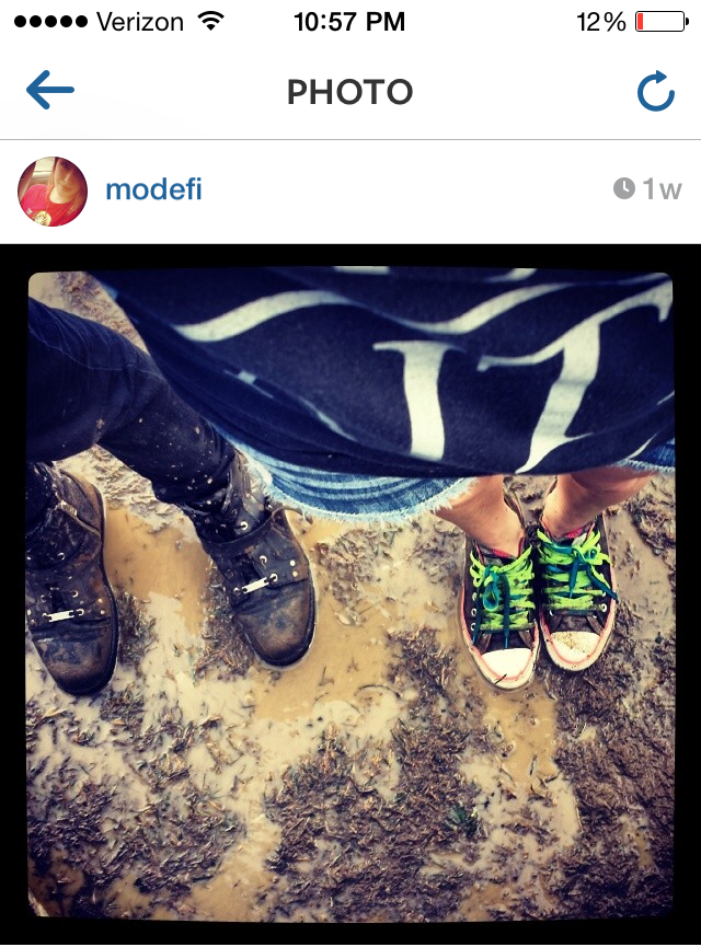 an Instagram from some fans at Buffalo. M-U-D-D-Y.