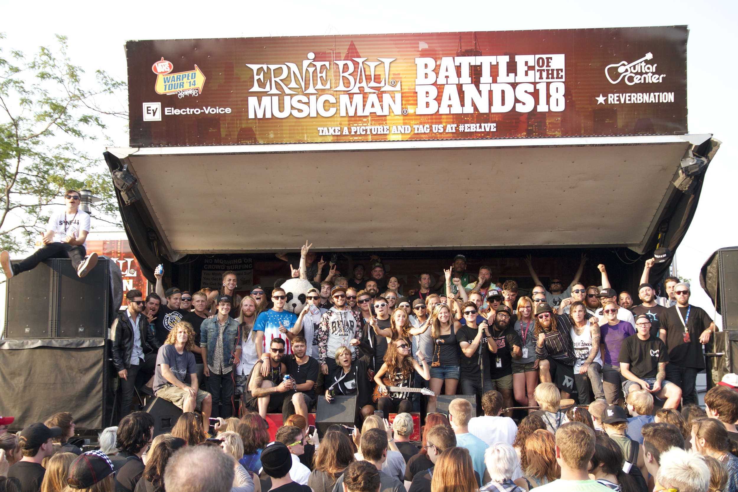 Ernie Ball Stage Family (bands, crew, stage crew) 2014.