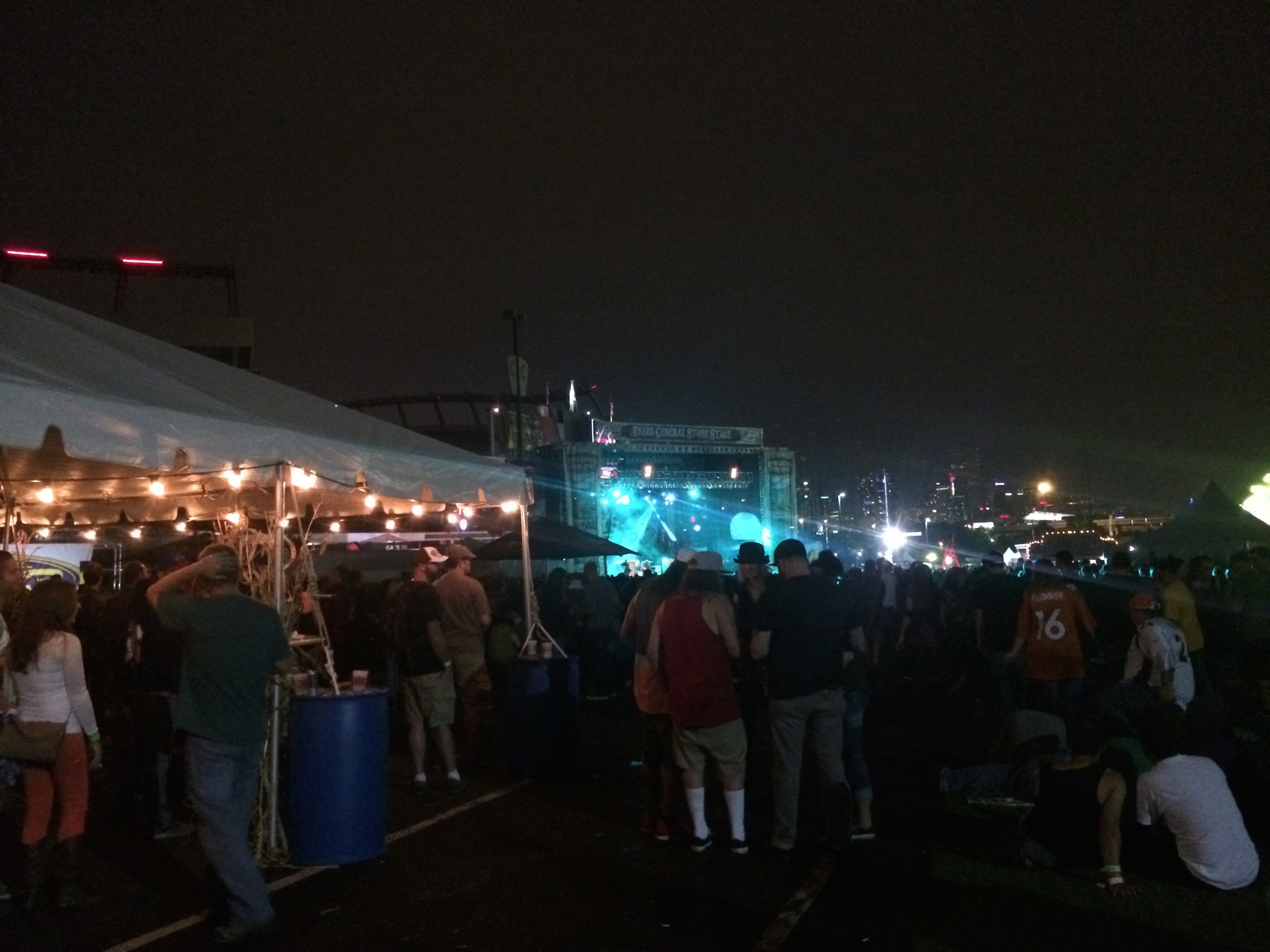 the view from the VIP area