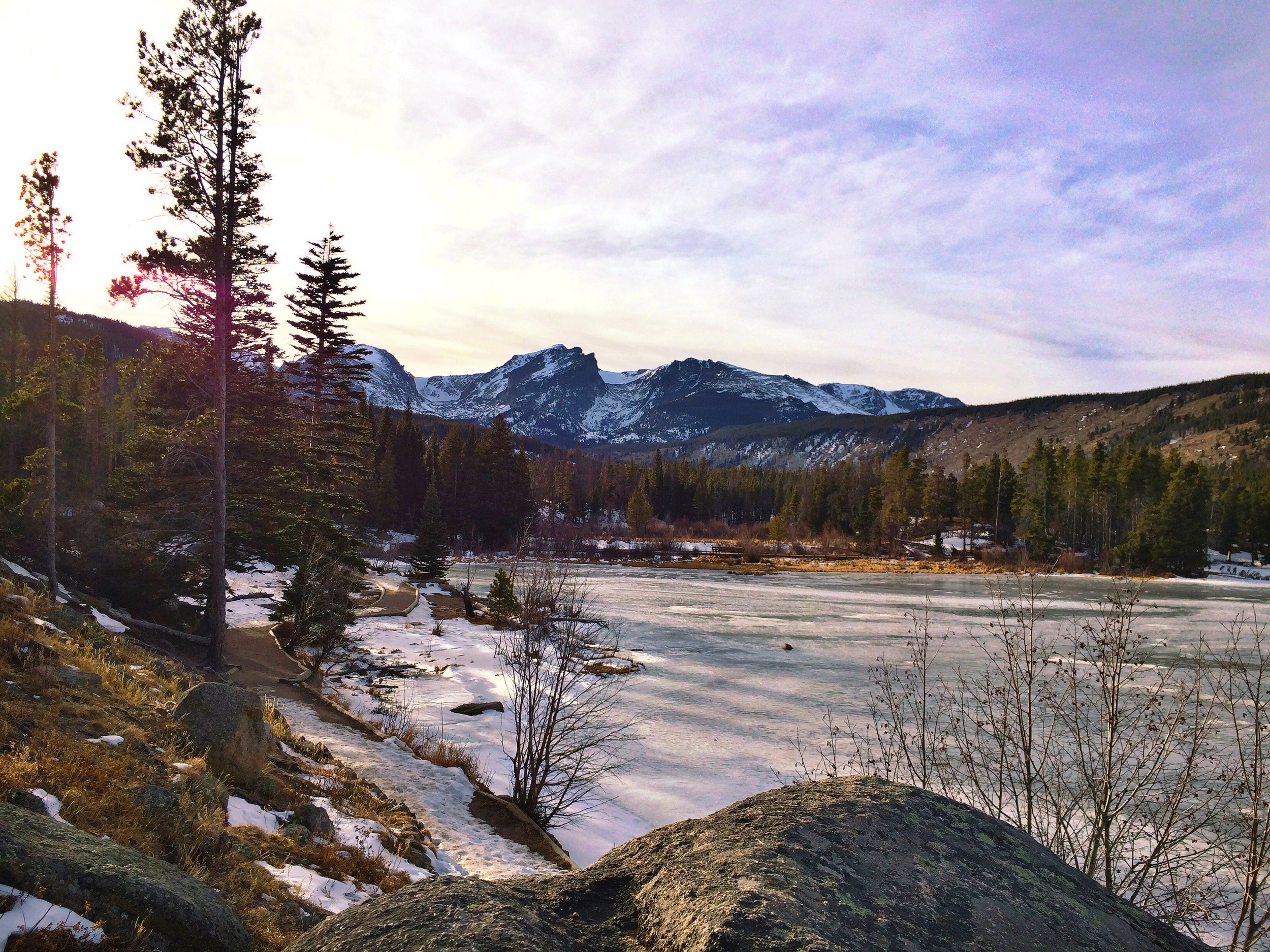 beautiful, glorious Rocky Mountain National Park in the winter. The best.