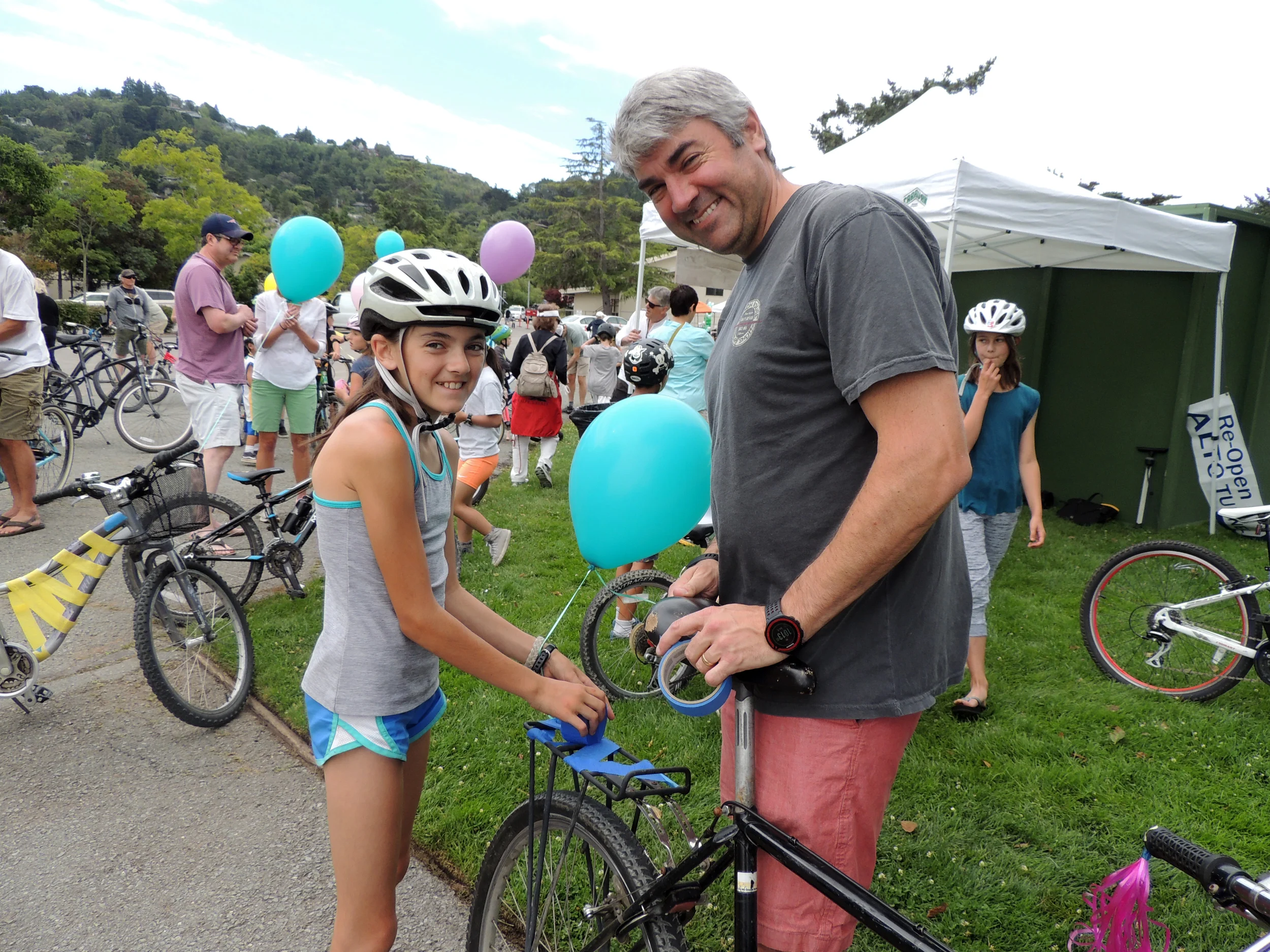 Mayor Sloan Bailey with his daughter, Emma