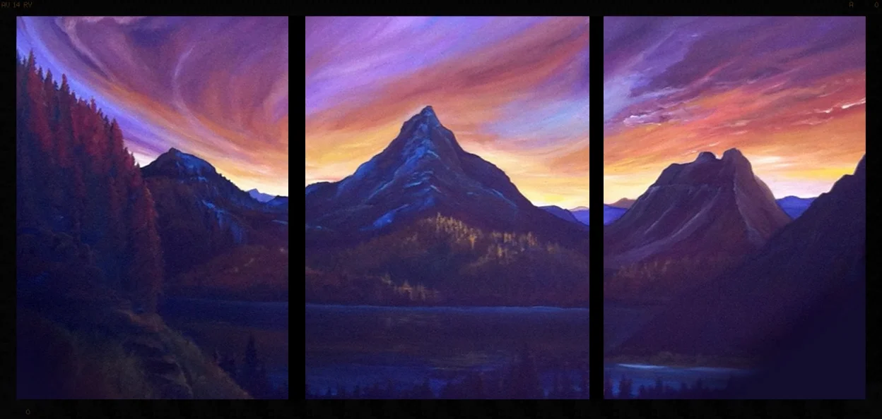 Big Sky 24" x 30" Trifold Acrylic