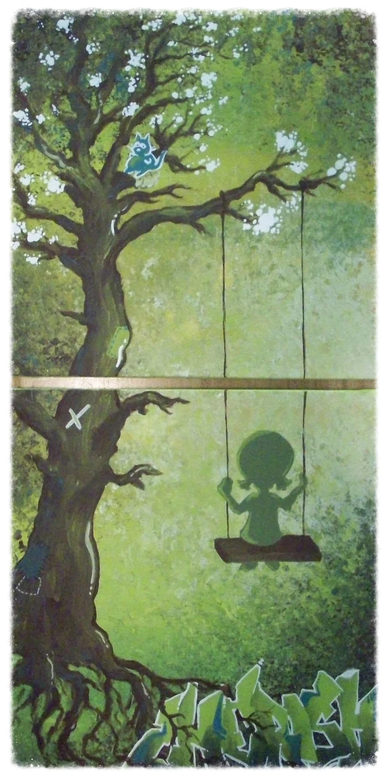 "Cherish" 12" x 24" Acrylic -custom-