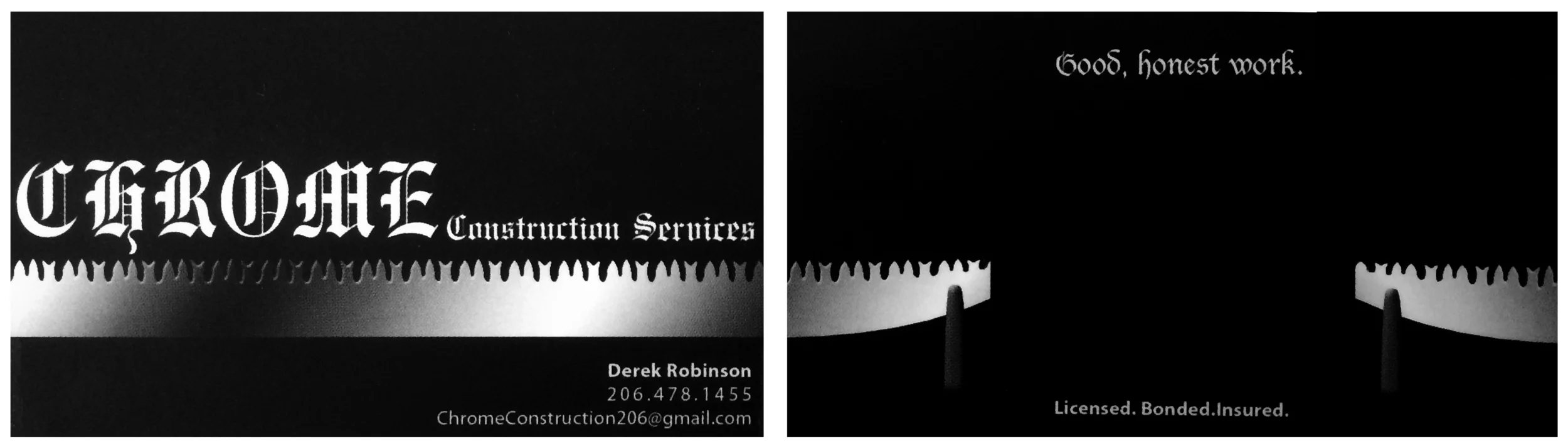 Chrome Business Card Design