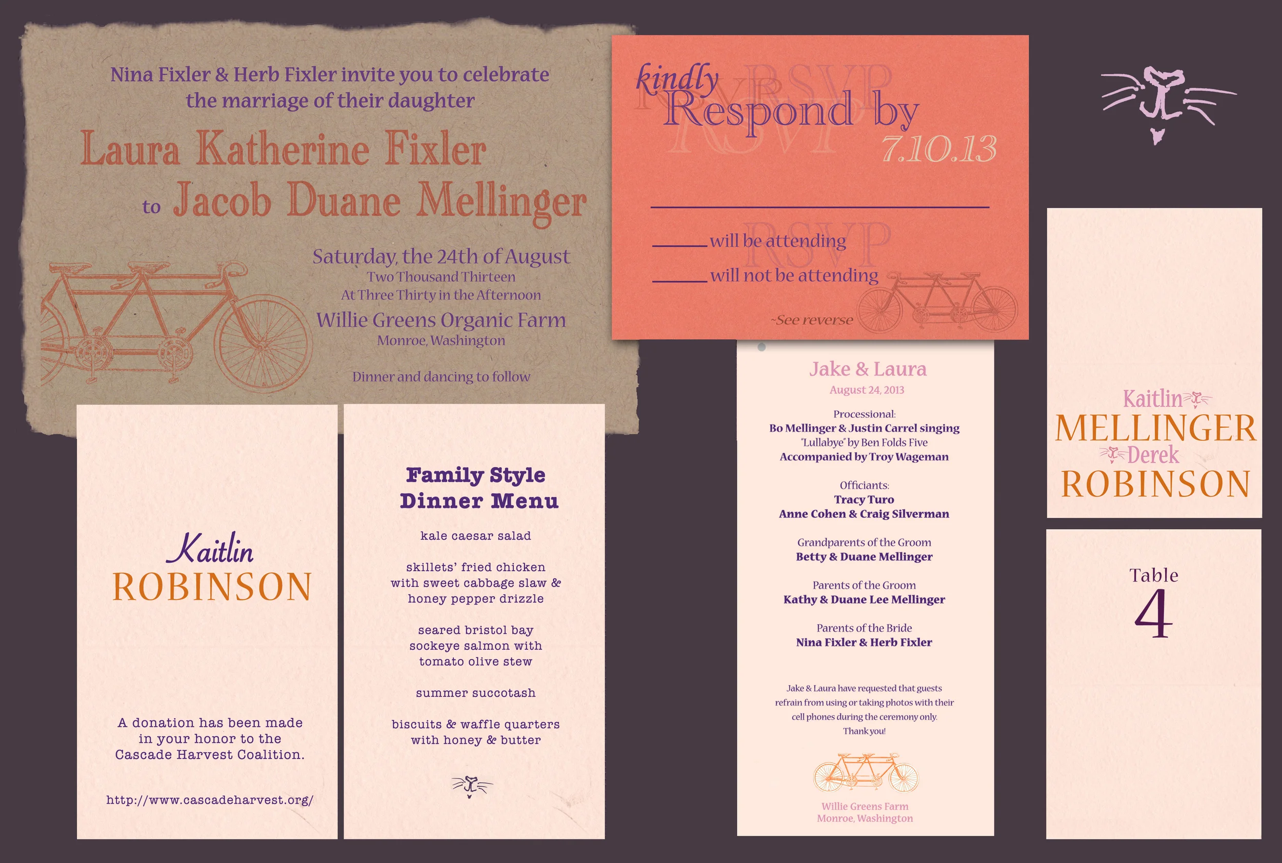 Laura + Jacob Wedding Design