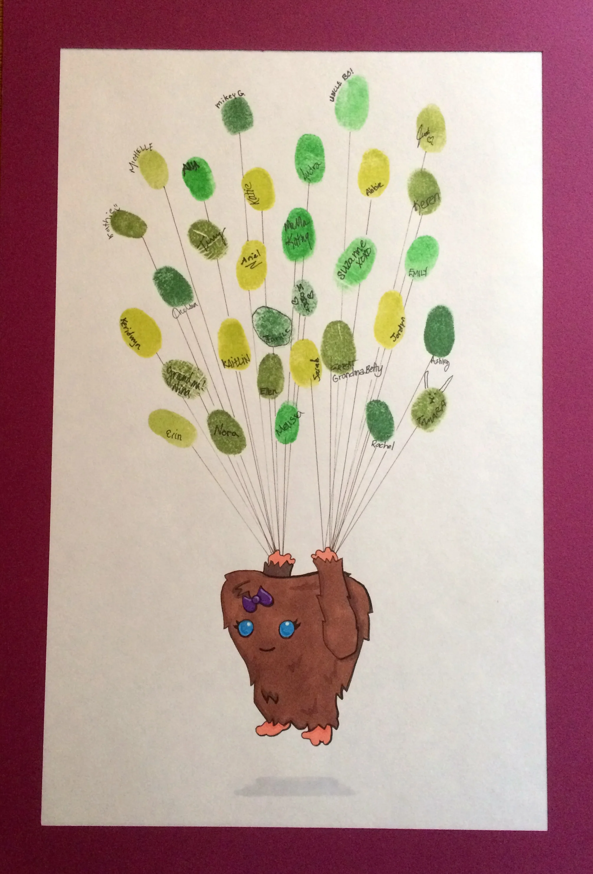 Thumbprint Balloon Sasquatch