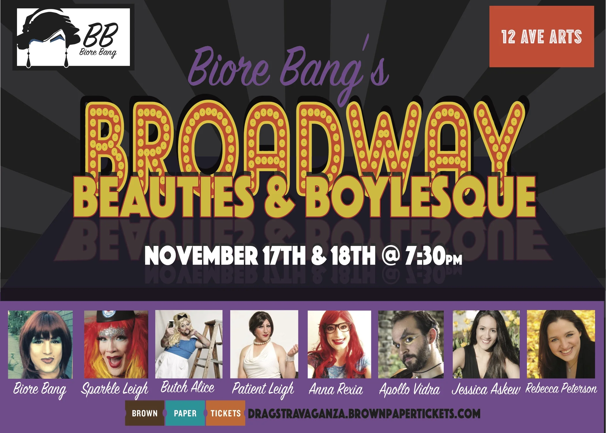 Biore Bang's Broadway Beauties & Boylesque
