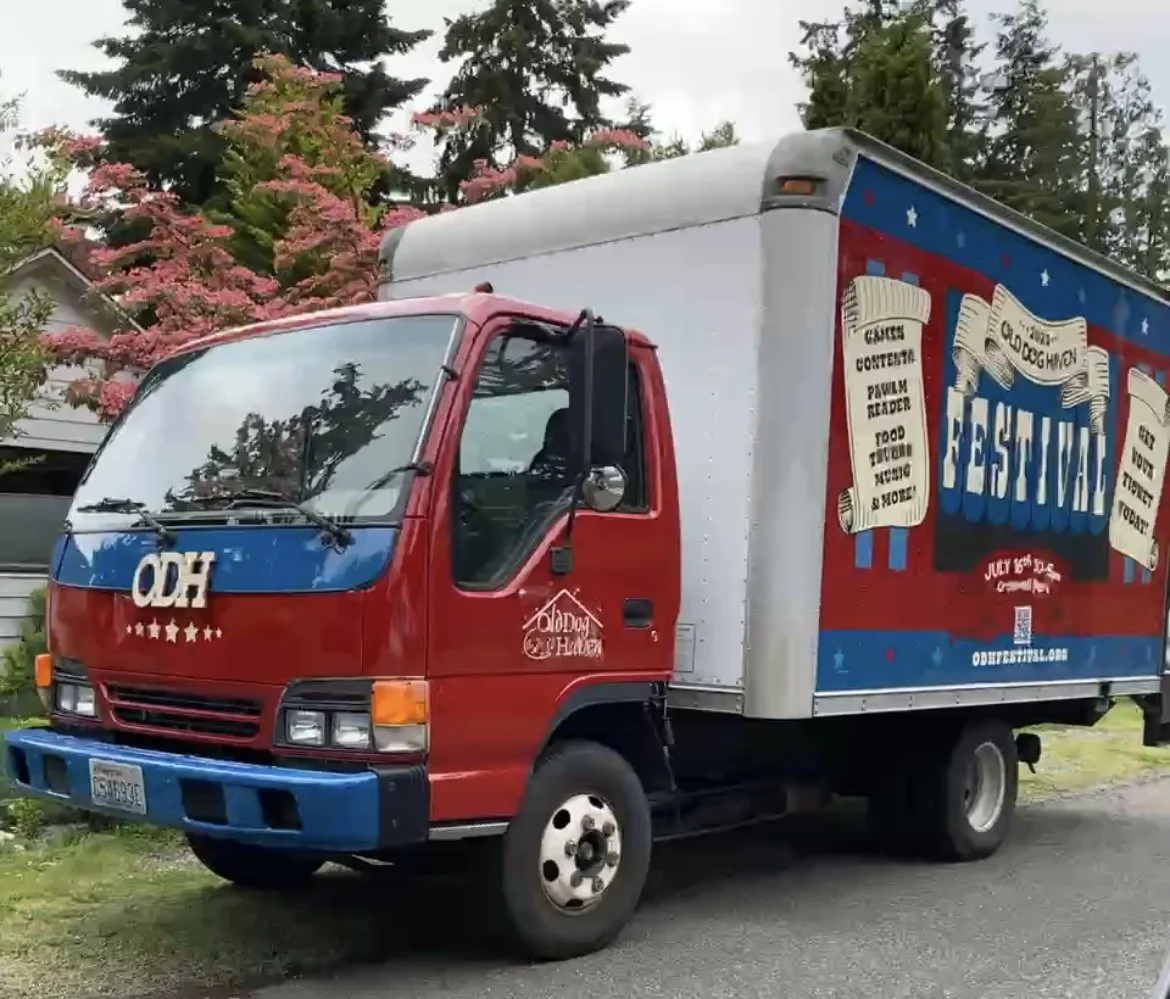 Truck Mural From the front
