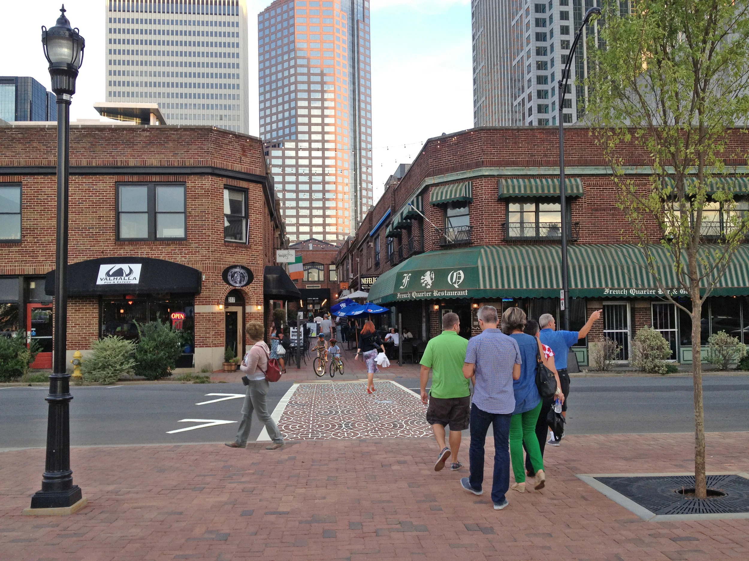 After : with raised crosswalk to enhance the connection between Latta Arcade and the park.