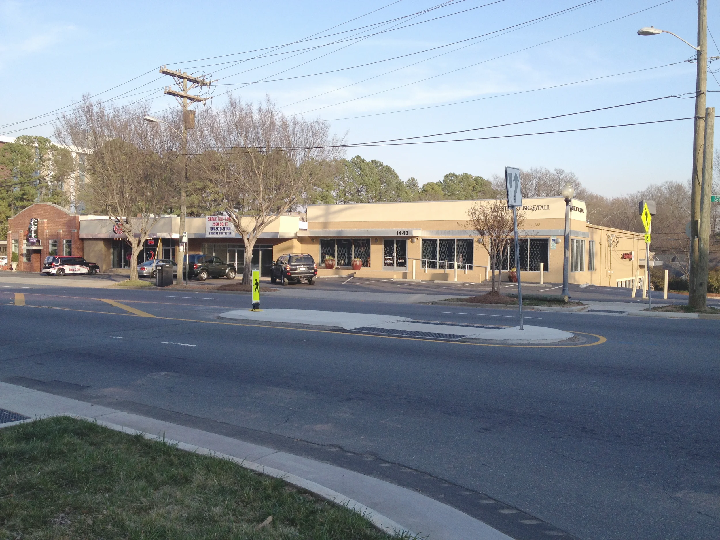 Before: South Boulevard crossing at Rensselaer Ave. 