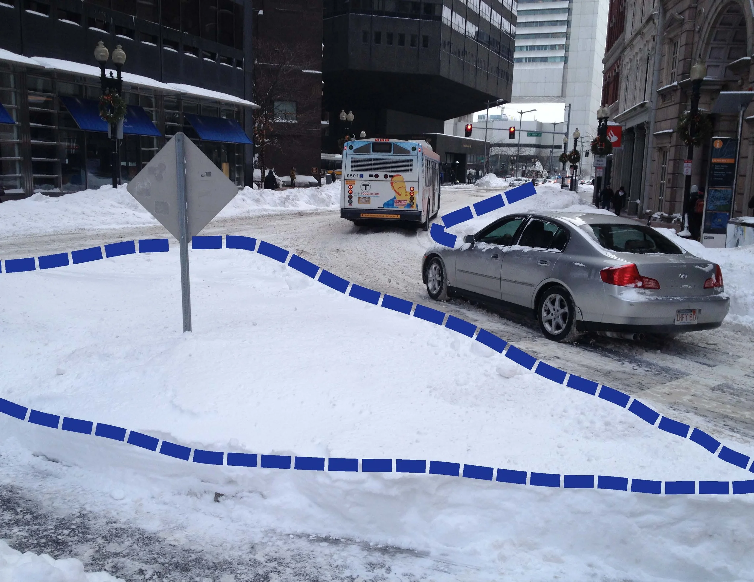 Summer Street and Lincoln Street. Nice space for a larger pedestrian island, don't you think?