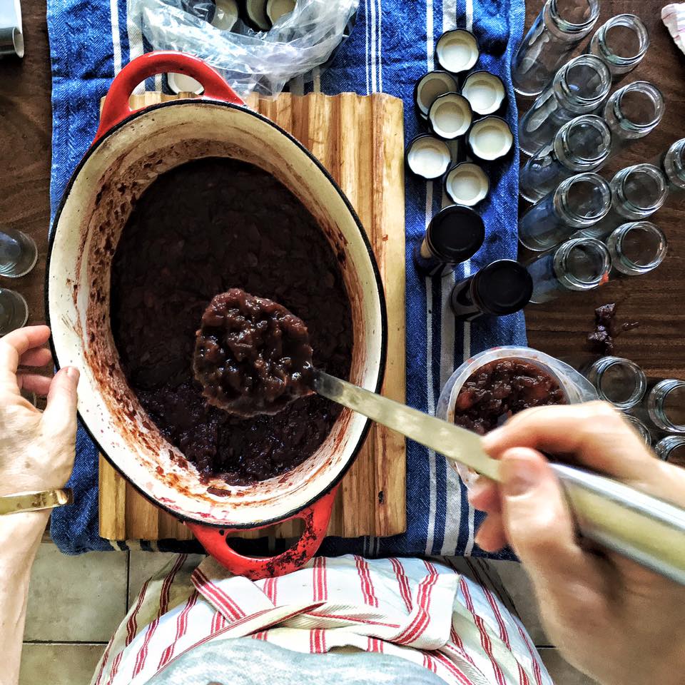 Plum Chutney. How good does the kitchen smell!