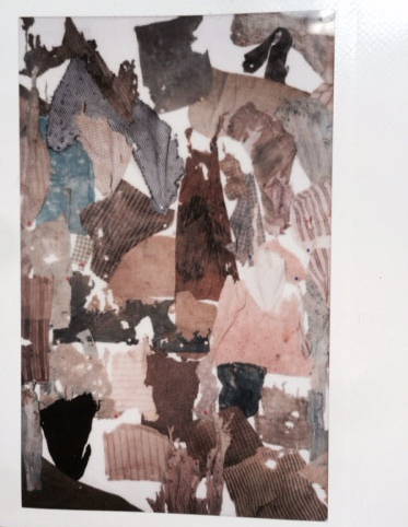 Found fabric pieces from jackets, shirts, dresses, etc.