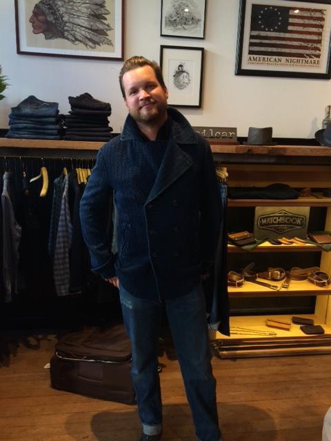 Colby in his new jacket from Shockoe Atelier