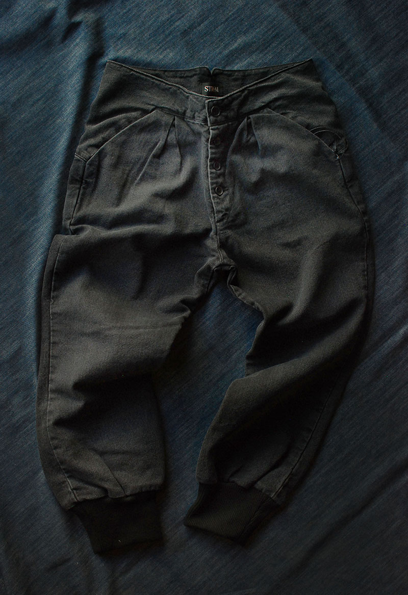 We are now restocked in Strom, which is made in the US. We have added these relaxed pants which takes details reminiscent of western pants, with the shaped pocket and cinch back, and mixing it will a modern shape. We also have stocked the fit, Tio, a high rise skinny jean in both a black and washed denim.