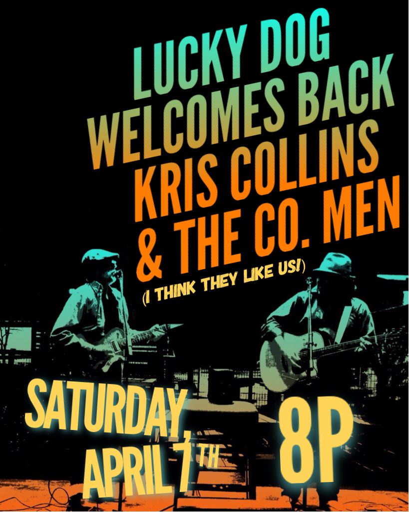 I tell everyone I know how great this bar is - the bar itself but especially the owners who have been so great to us! We are thrilled to be back this Saturday night - we're gonna rock the place all night starting at 8p. Bring a friend, bring a dog, bring whatever, just bring yourself to the Lucky Dog and let's be friends. 