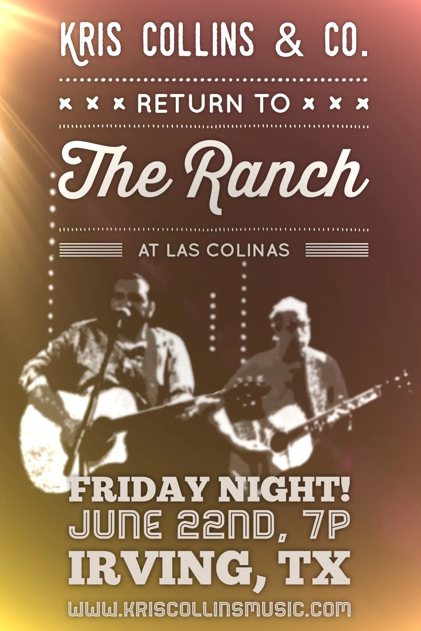 Live at the Ranch at Las Colinas this Friday night!