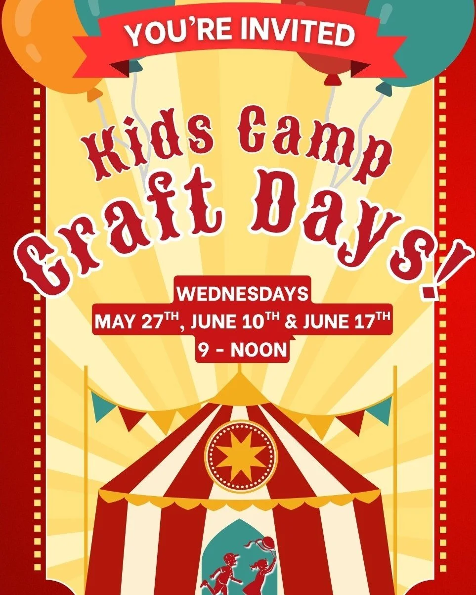 🎉 **You&rsquo;re Invited to Craft With Us!** 🎉

Kids Camp is coming, and we&rsquo;d love your help bringing the fun to life! Join us for a joyful time of crafting decorations, connecting, and getting excited for camp together. Bring your creativity