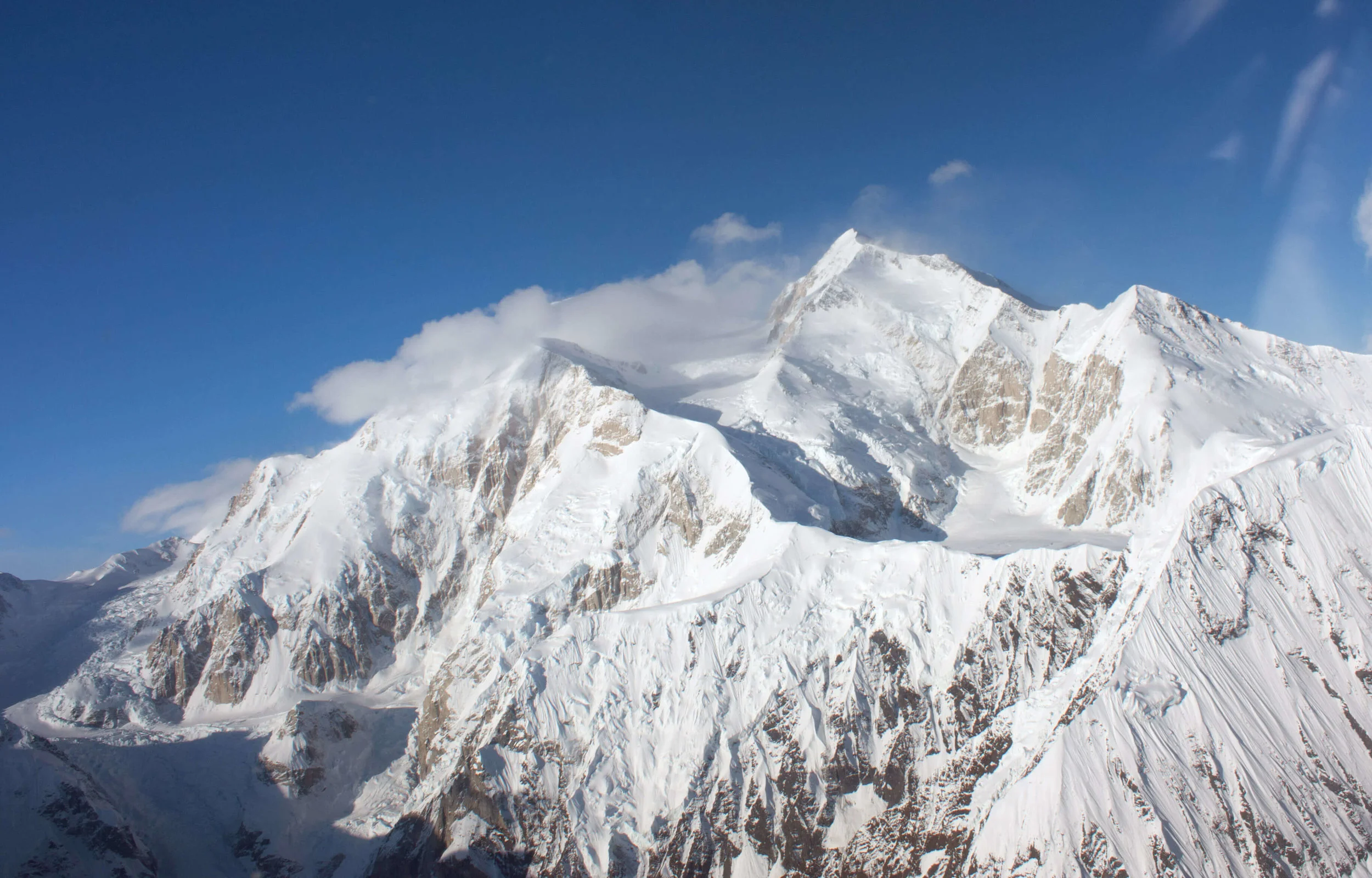 Denali shot from our Cessna at 11,000 feet. 