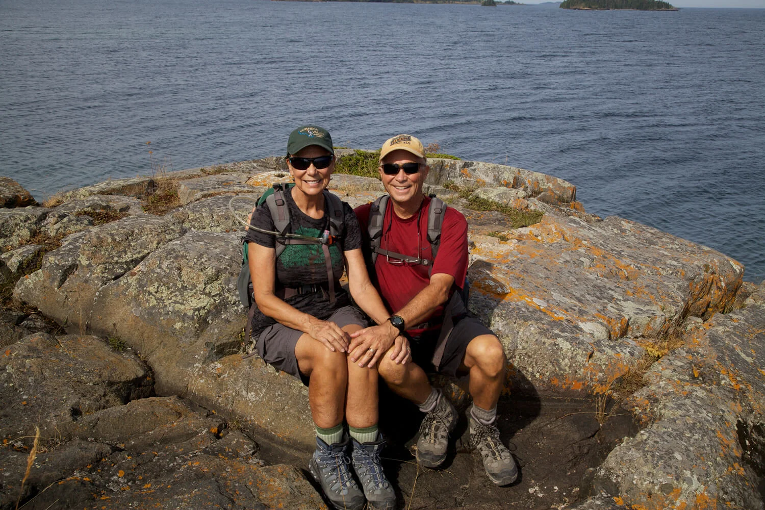 The Scoll Memorial Trail ends at Scoville Point. A delightful hike taken during our 56th park visit!