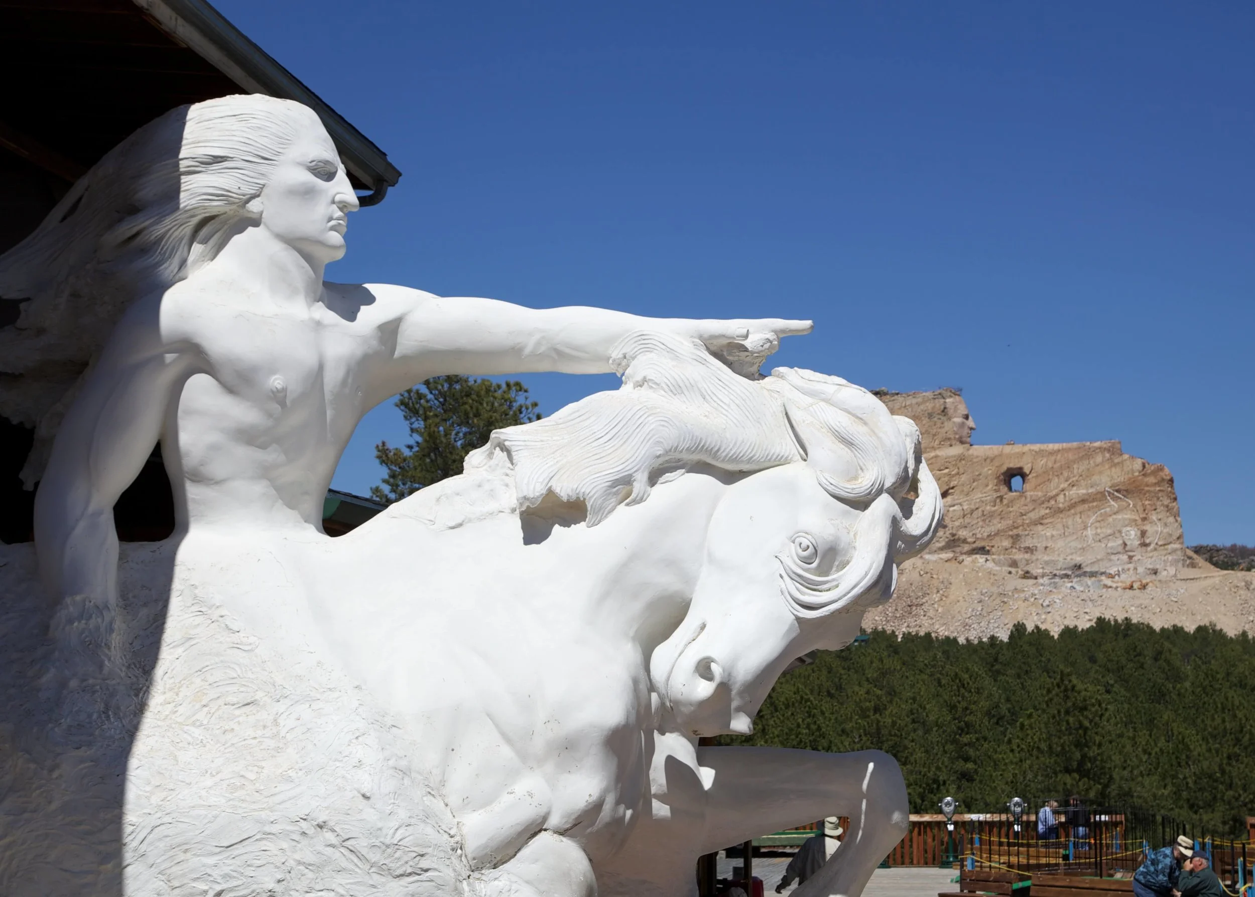 Crazy Horse Memorial under construction