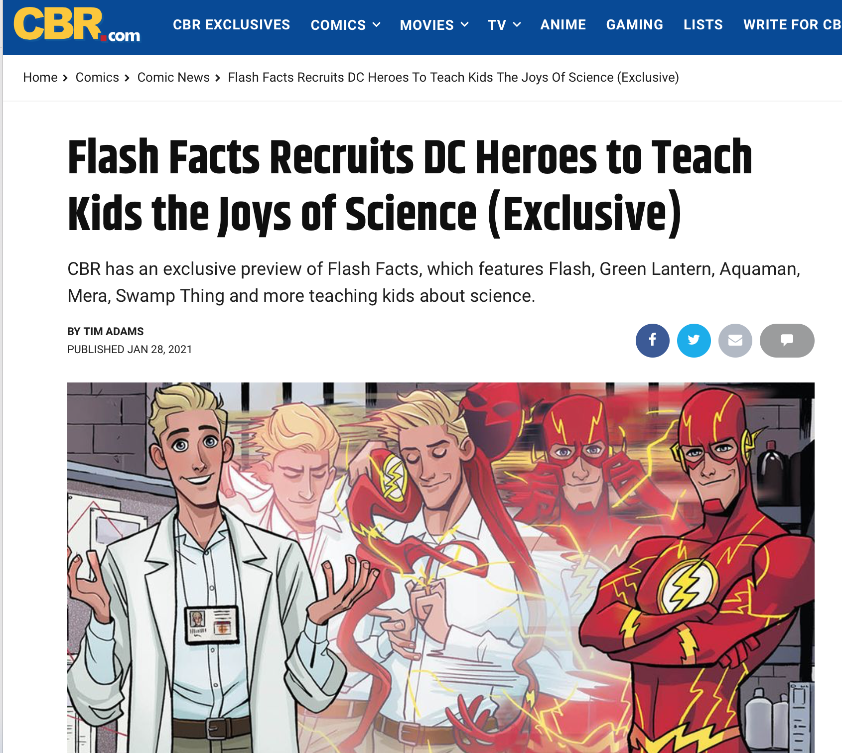 Flash Facts Recruits DC Heroes to Teach Kids the Joys of Science (Exclusive)