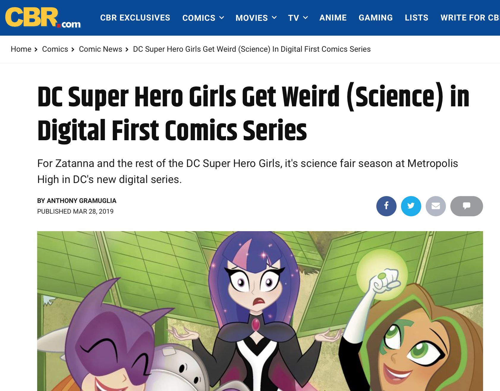 CBR: DC Super Hero Girls Get Weird (Science) in Digital First Comics Series