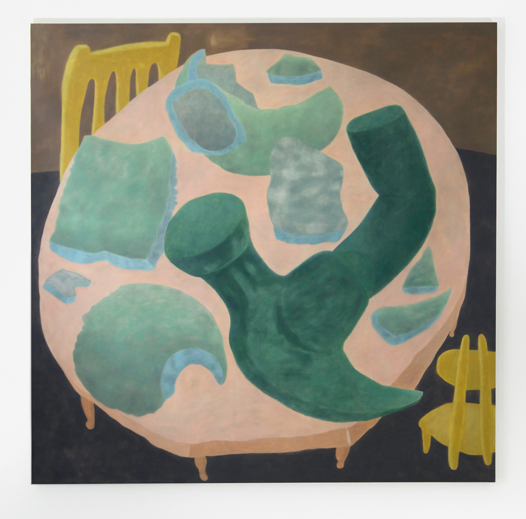 Broken Vase 55 inches x 55 inches Oil on canvas 2015