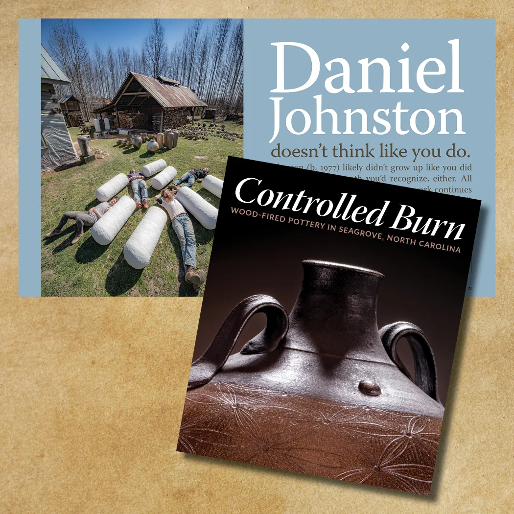 Daniel Johnston (b. 1977) is beginning to consider large art explorations using his craft as home base. Look for his installation of over 30 monumental jars at STARworks during the WOODFIRE NC conference this June (2017).