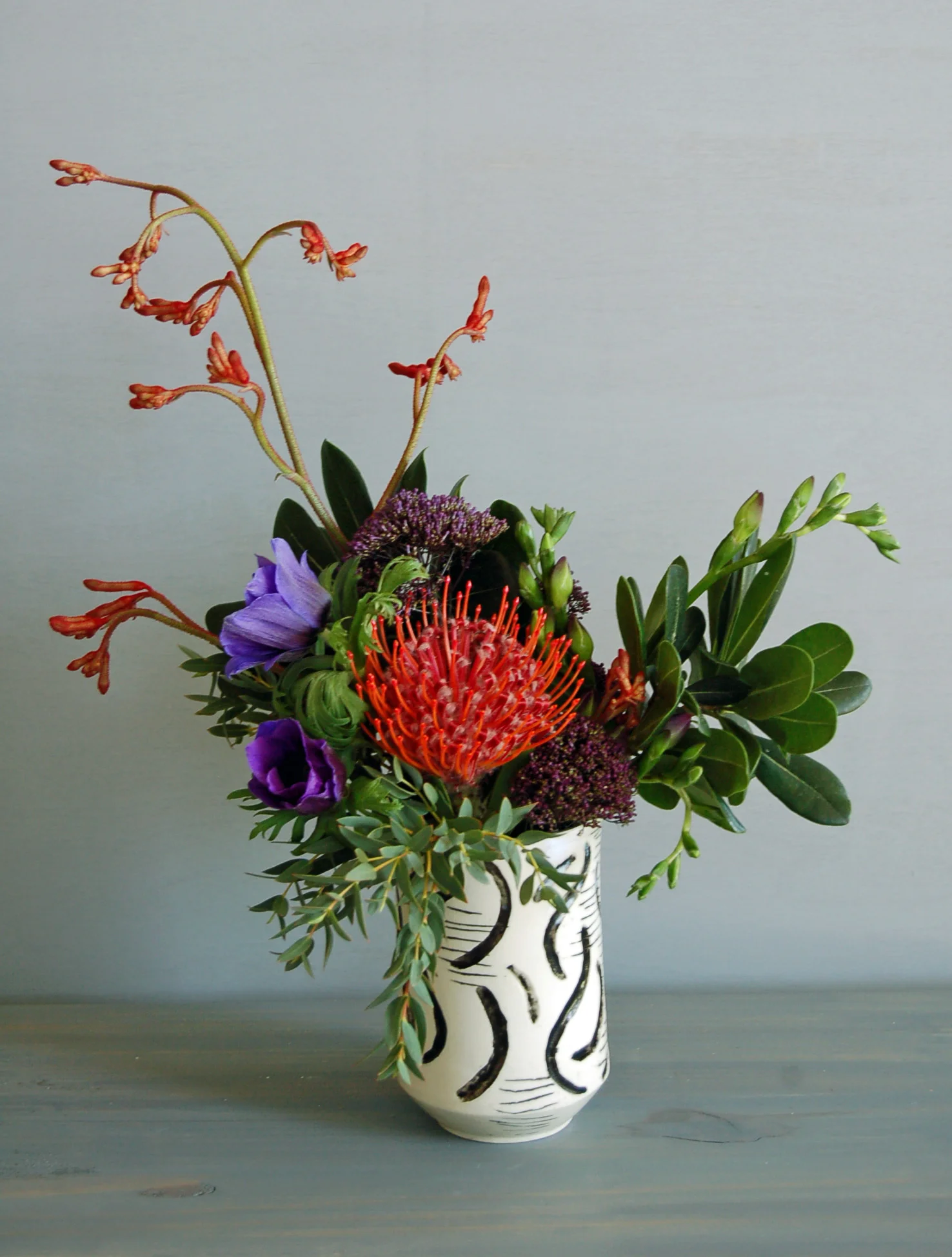 Pottery and flowers by Seattle's Bond in Bloom.jpg