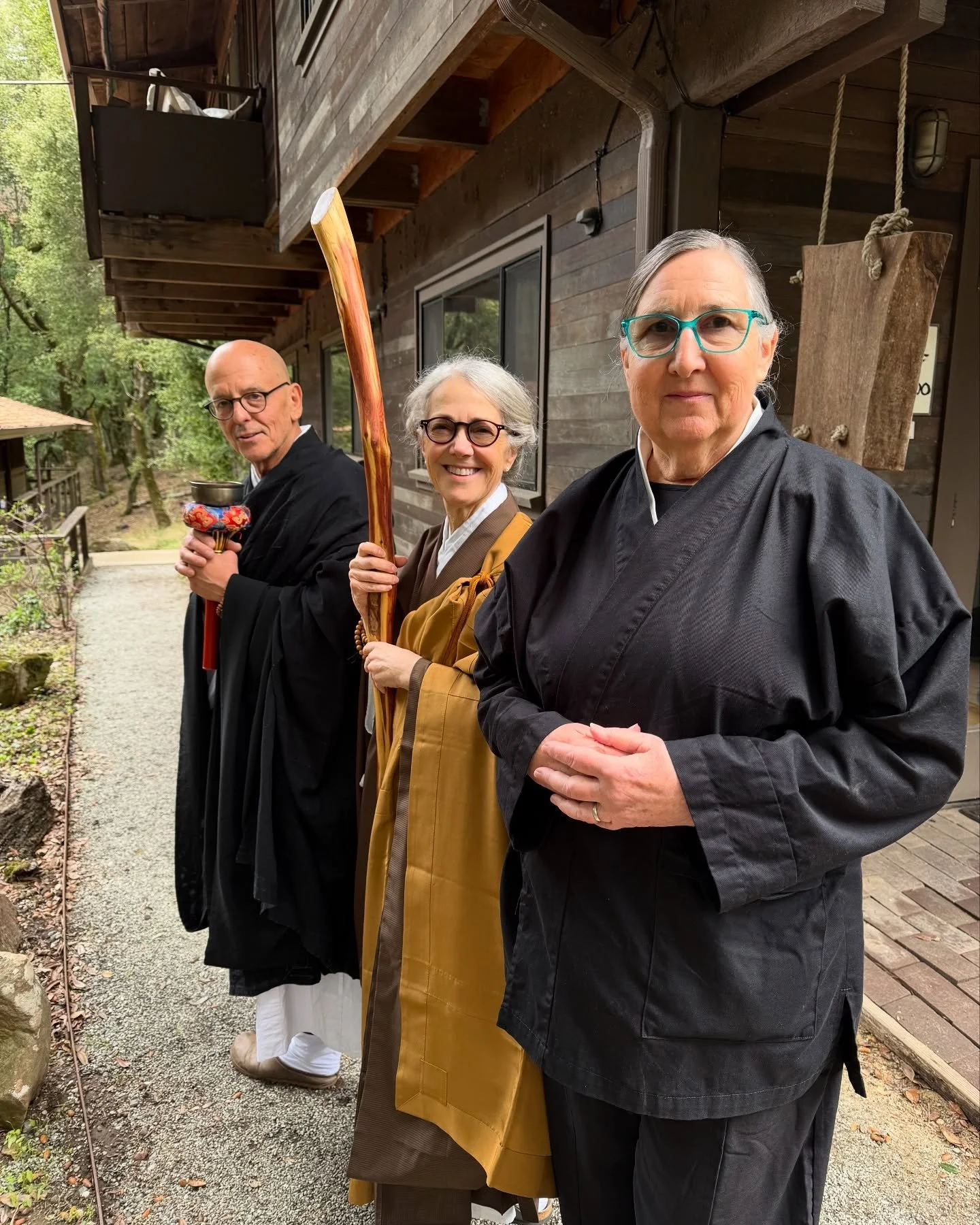 Jukai Ceremony at Jikoji for Senkyō Patty Lamb with sangha!