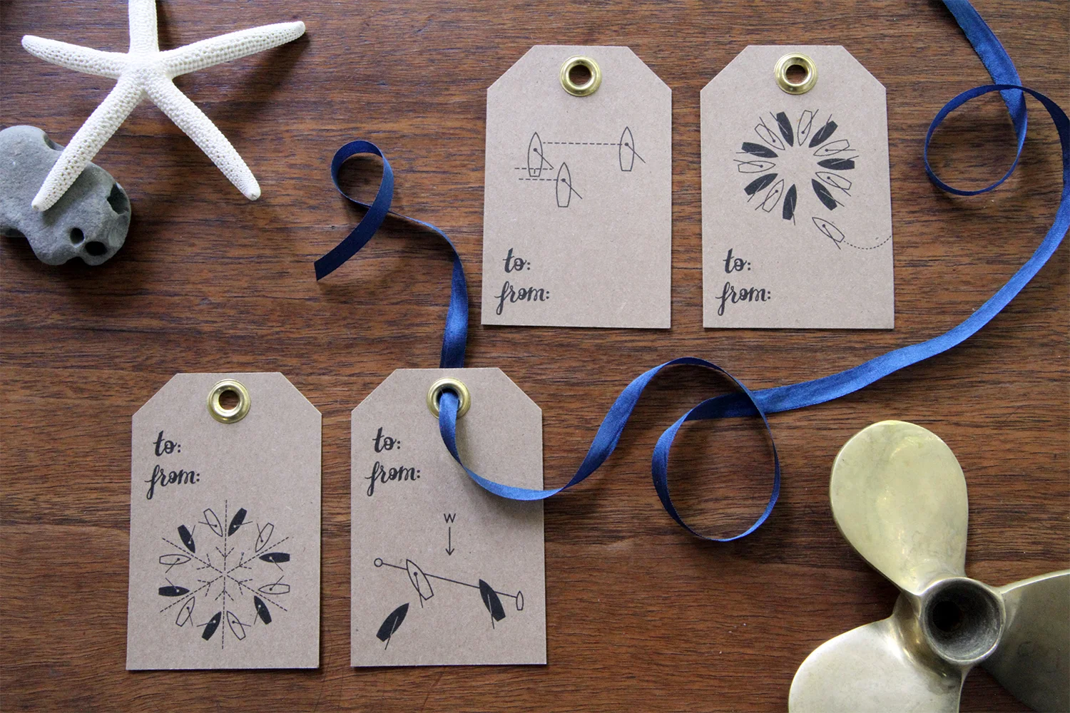 Nautical gift tags | The Last Oyster