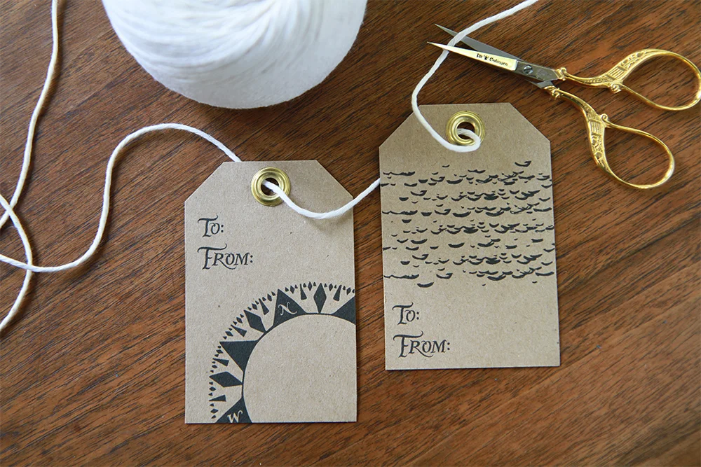 Heading Due North gift tags | The Last Oyster