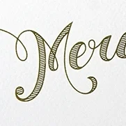 Merci Note Set | Client: Sugar Paper | Art Direction: Sugar Paper | Lettering: J. Reynolds