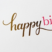 Happy Birthday Card | Client: Sugar Paper | Art Direction & Typesetting: Sugar Paper | Lettering: J. Reynolds