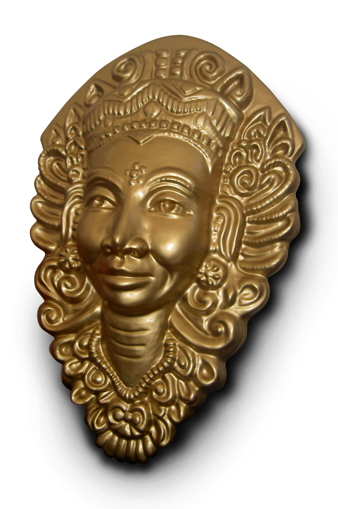 Gold face mask