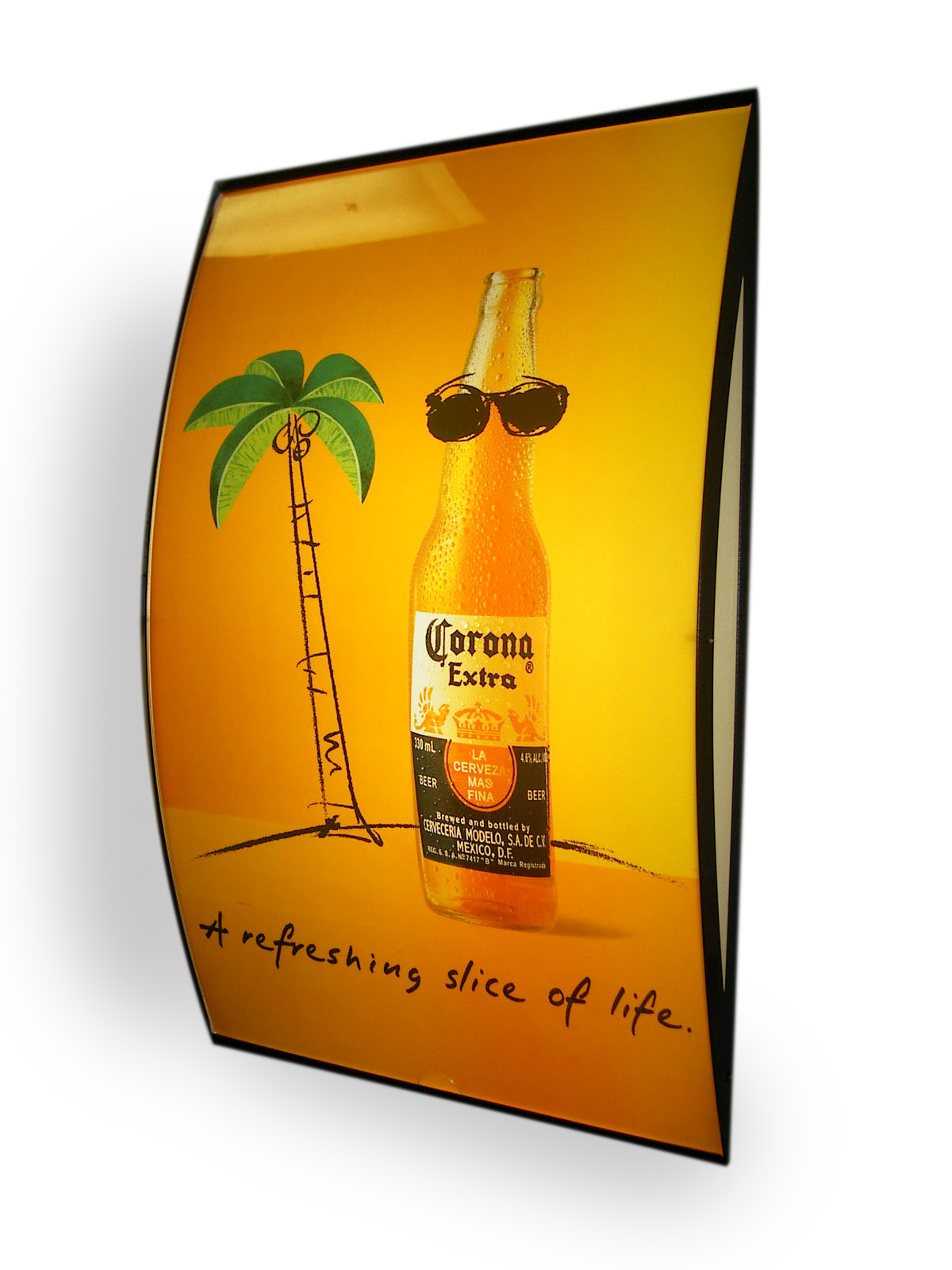 Corona curved lightbox