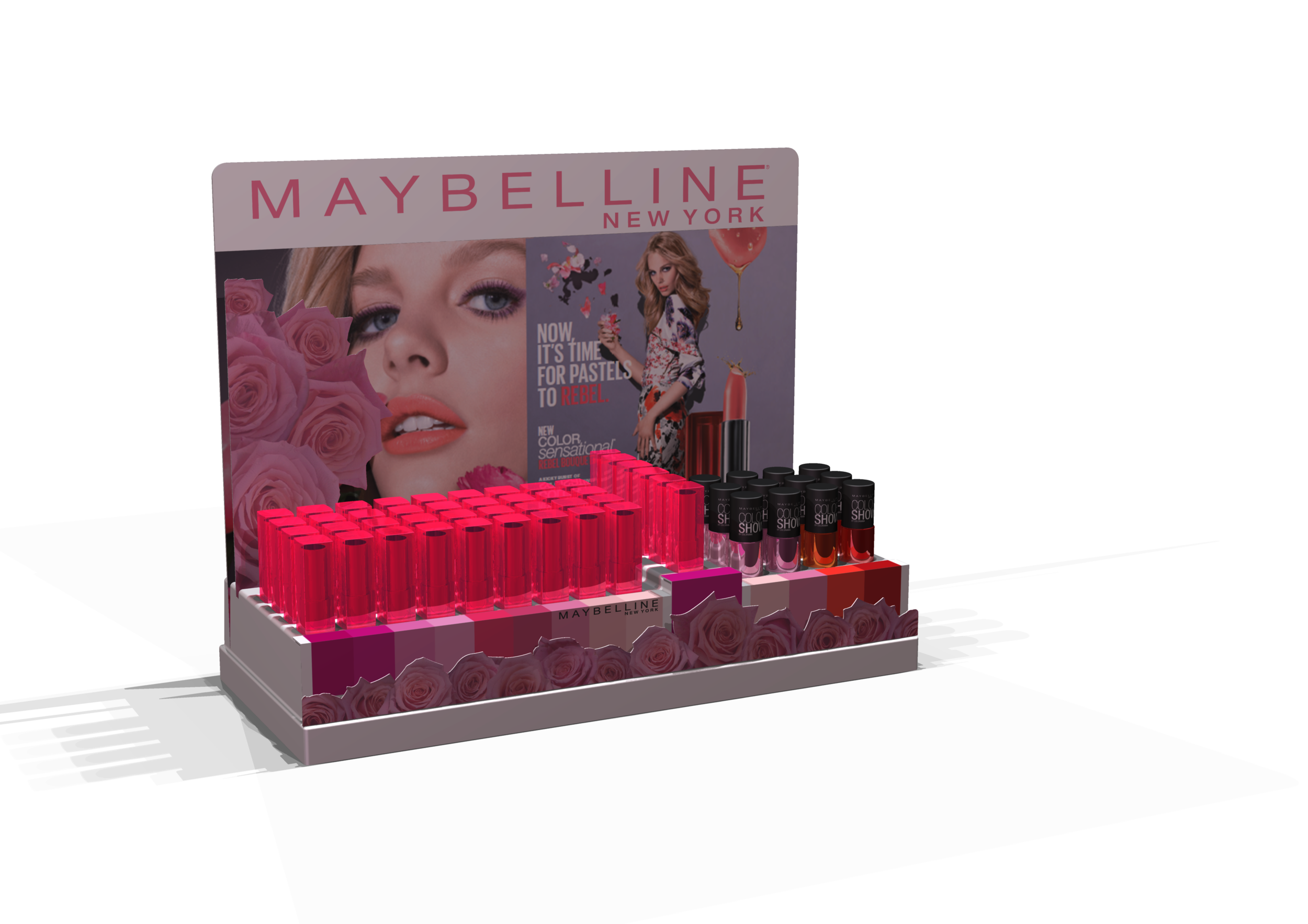 Maybelline Counter unit Rebel Bloom