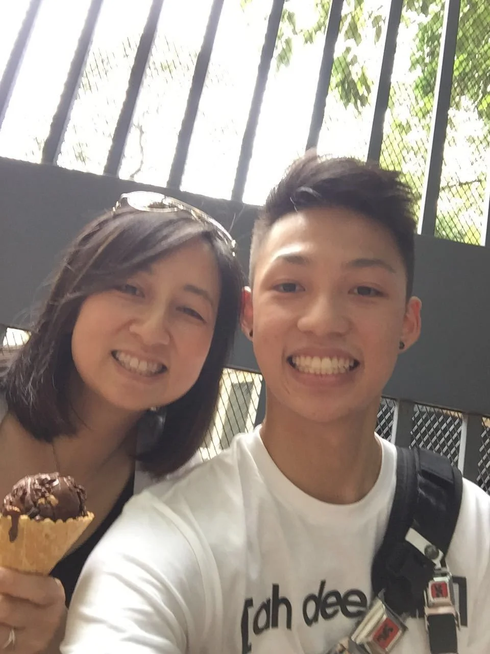 Grace and her son