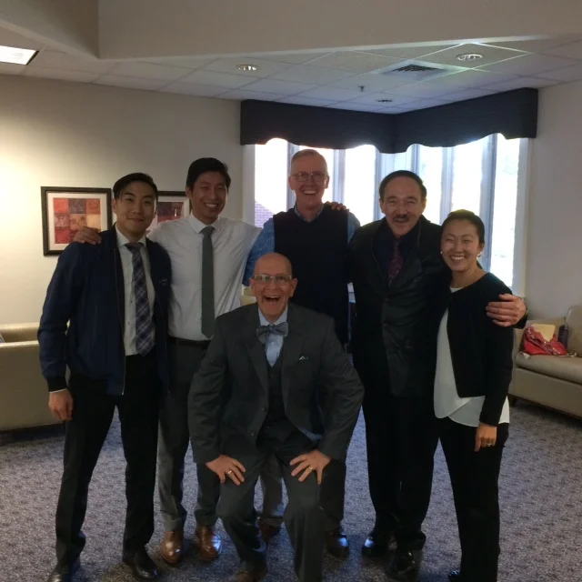 A very happy moment with the East Coast Conference Superintendent, Howard Burgoyne