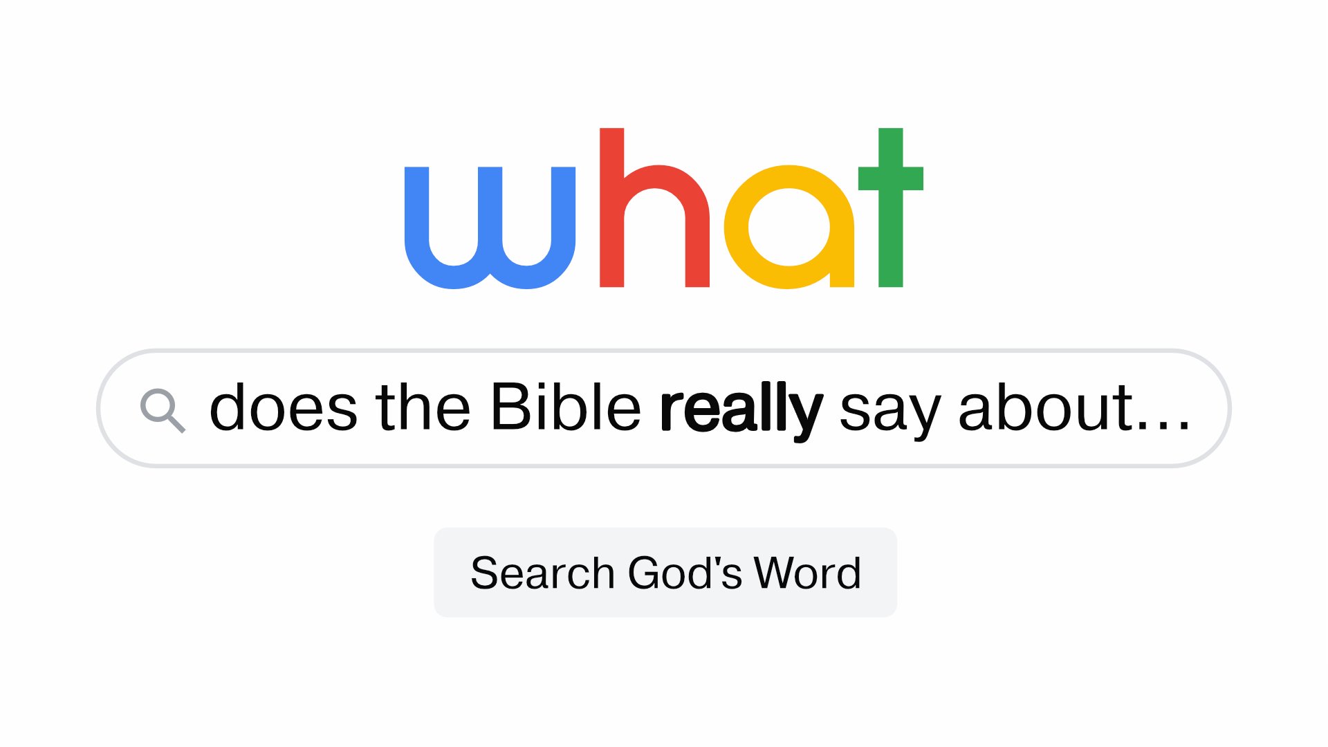 What Does The Bible Really Say?