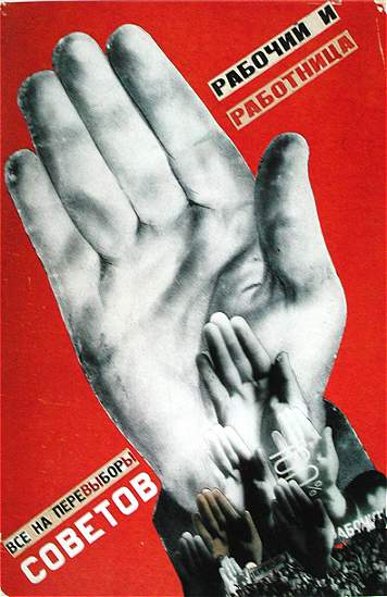 Gustav Klutsis, “Everyone must vote in the election of Soviets” Poster , 1913
