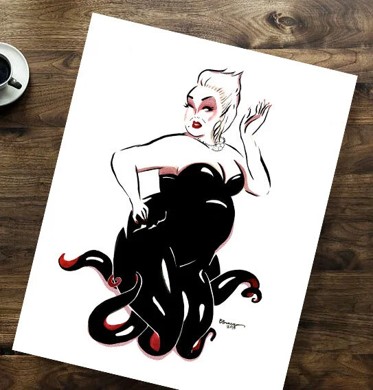 Body Language Illustration Print