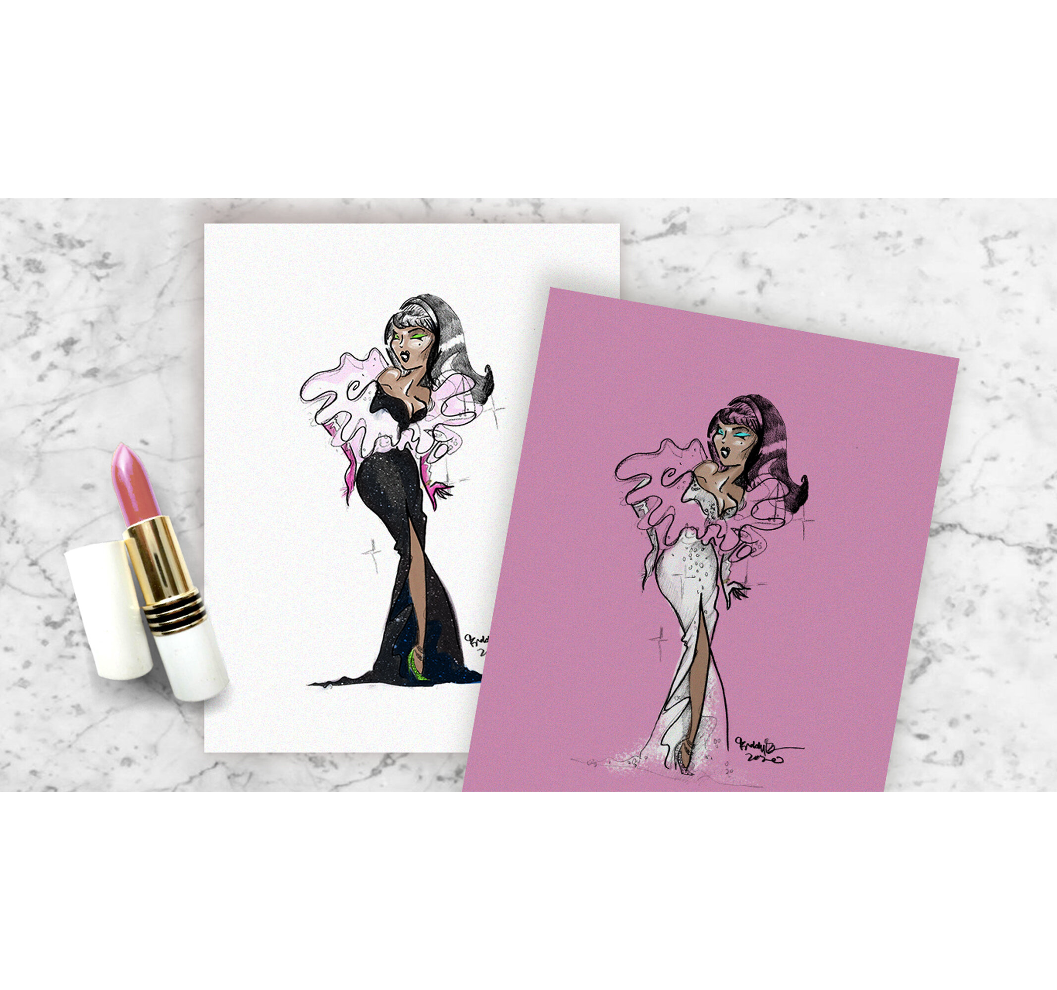 DAZZLE - 2 Set Prints